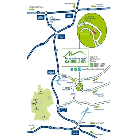 Appartement Exklusiv, Barrierefrei Fuer 8 Gaeste Herscheid